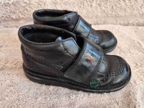 Kickers kids black leather - kids,
