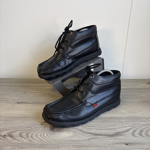 Kickers black school shoes - school, shoes-