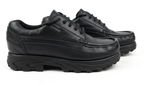 Kickers black leather - black,