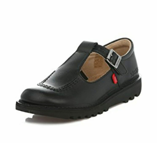 Kickers girls black leather - kickers,