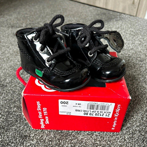 Kickers kick black patent - kickers,