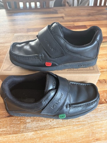 Boys black kickers school - black,