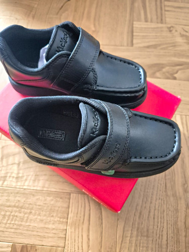 Kickers kids black leather - kickers,