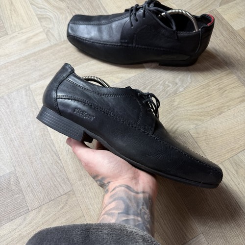 Kickers black leather square - kickers,