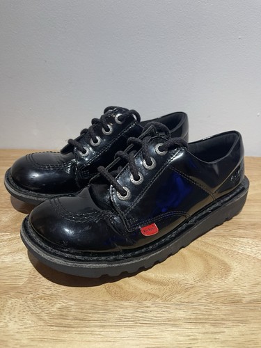 Kickers kick black patent - kick,