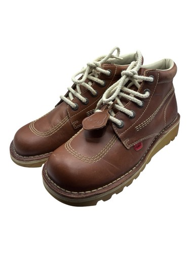 Kickers kick boots brown - kick, hi