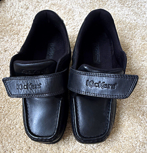Kickers black leather unisex - kickers,