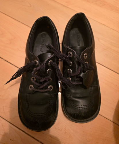 Kickers kick black leather - kick,