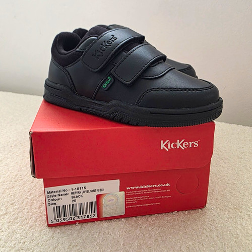 Kickers black school shoes - kickers,