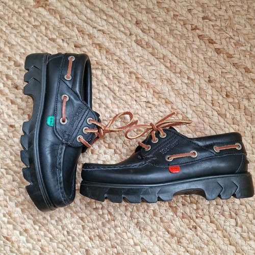 Vintage kickers black leather - vintage,