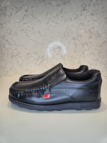 Kickers black leather - kickers, slip-on