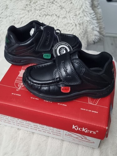 Kickers shoes black leather - shoes,