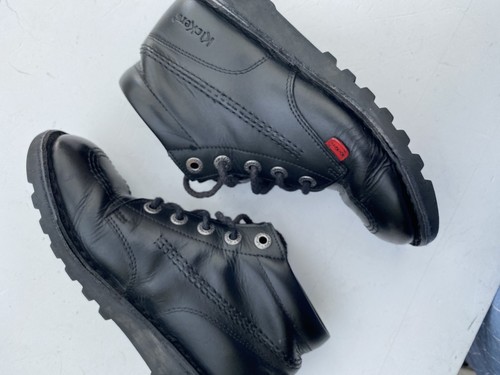 Kickers kick black - kick, leather