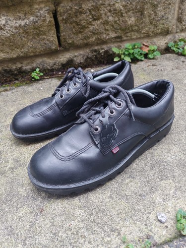 Kickers kick black leather - kickers,