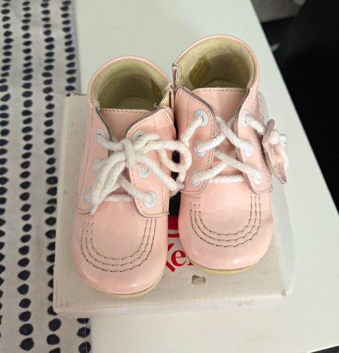 Kickers girls pink patent - girls,