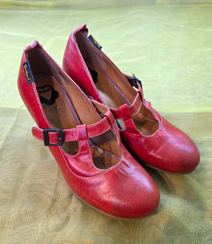 Kickers women red leather - red,