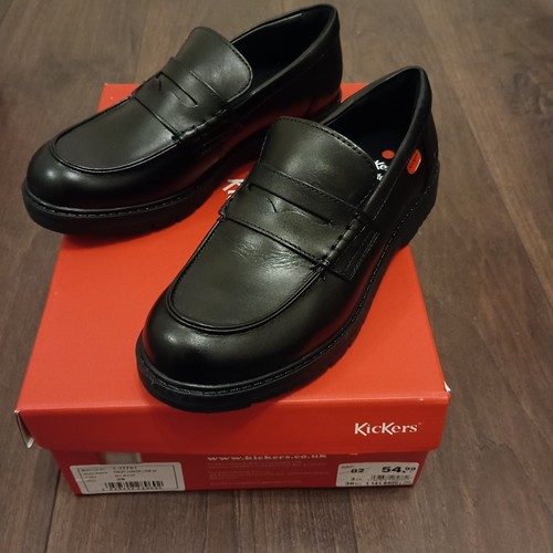 Kickers finley black leather - kickers,