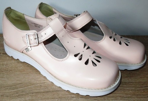 Kickers pink leather - leather, mary